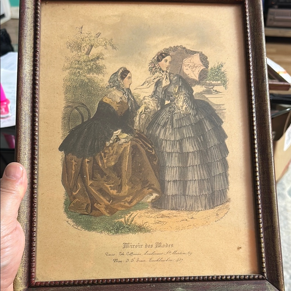 Vintage Art Print “Miroir des Modes